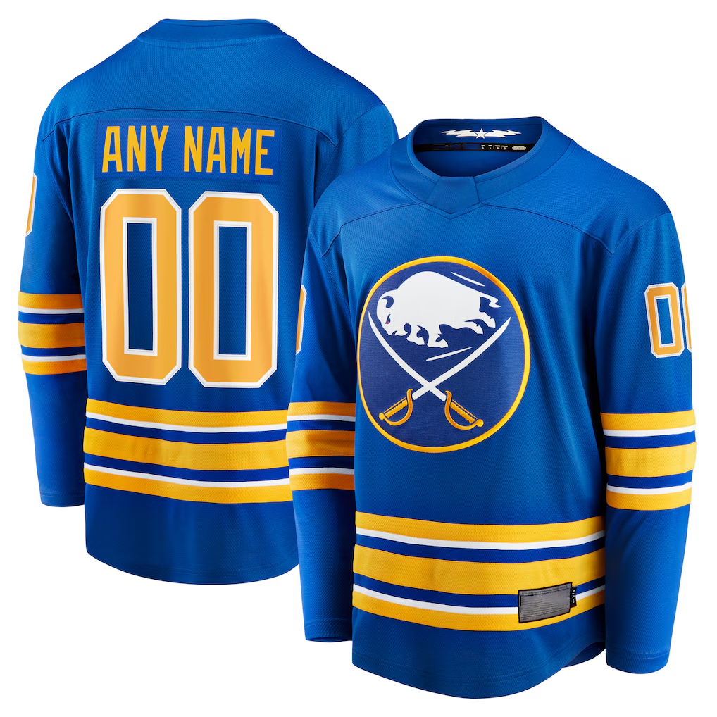 Friene Custom B.Sabres Royal Home Breakaway Stitched Jerseys