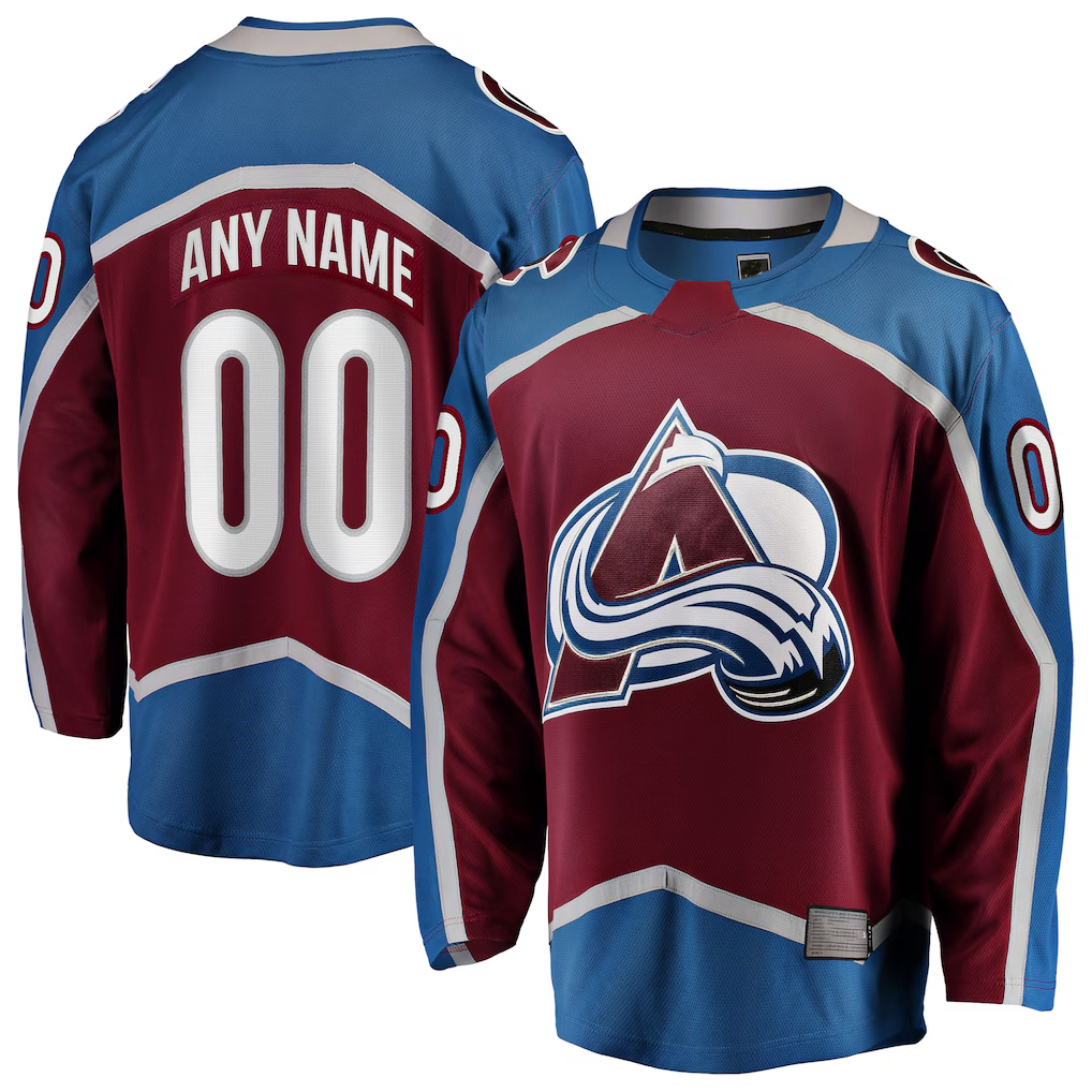Friene Custom C.Avalanche Maroon Home Breakaway Jerseys