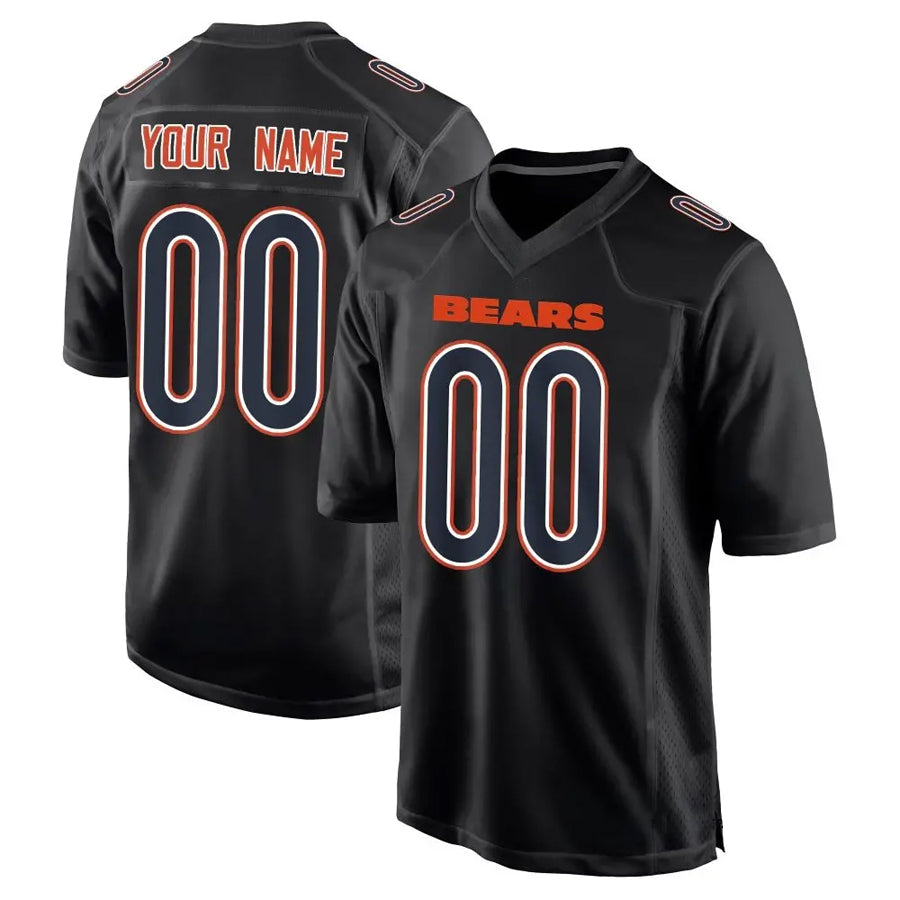 Friene Custom C.Bears Carbon Black Fashion Football Jerseys