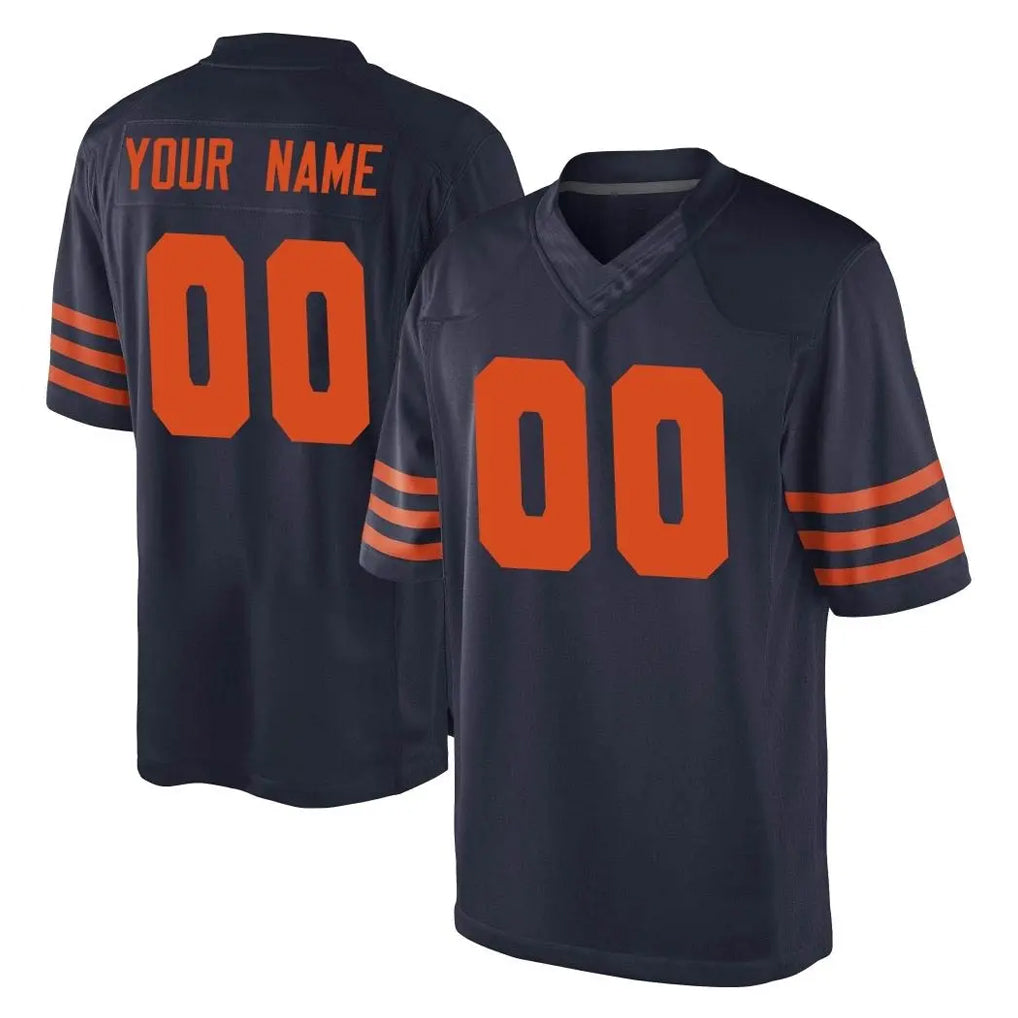 Friene Custom C.Bears Navy Blue Alternate Game Any Name & Numbers Stitched Jerseys