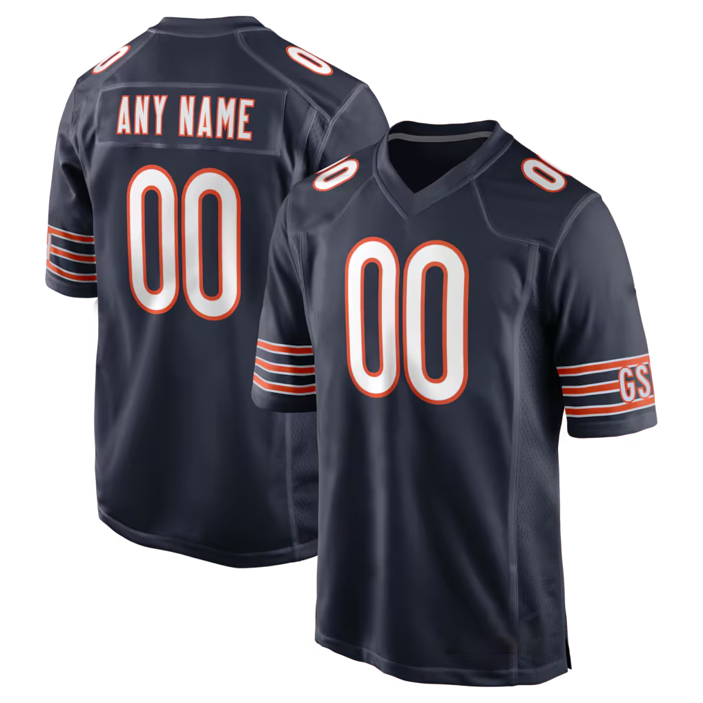 Friene Custom C.Bears Navy Custom Game Stitched Jerseys