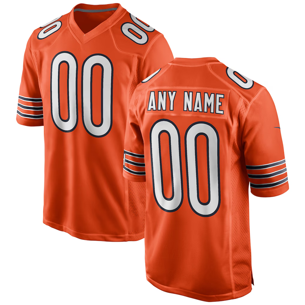 Friene Custom C.Bears Orange Alternate Custom Game Stitched Jerseys