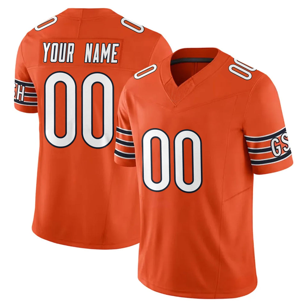 Friene Custom C.Bears Orange Vapor F.U.S.E. Limited Home Game Any Name & Numbers Stitched Jerseys