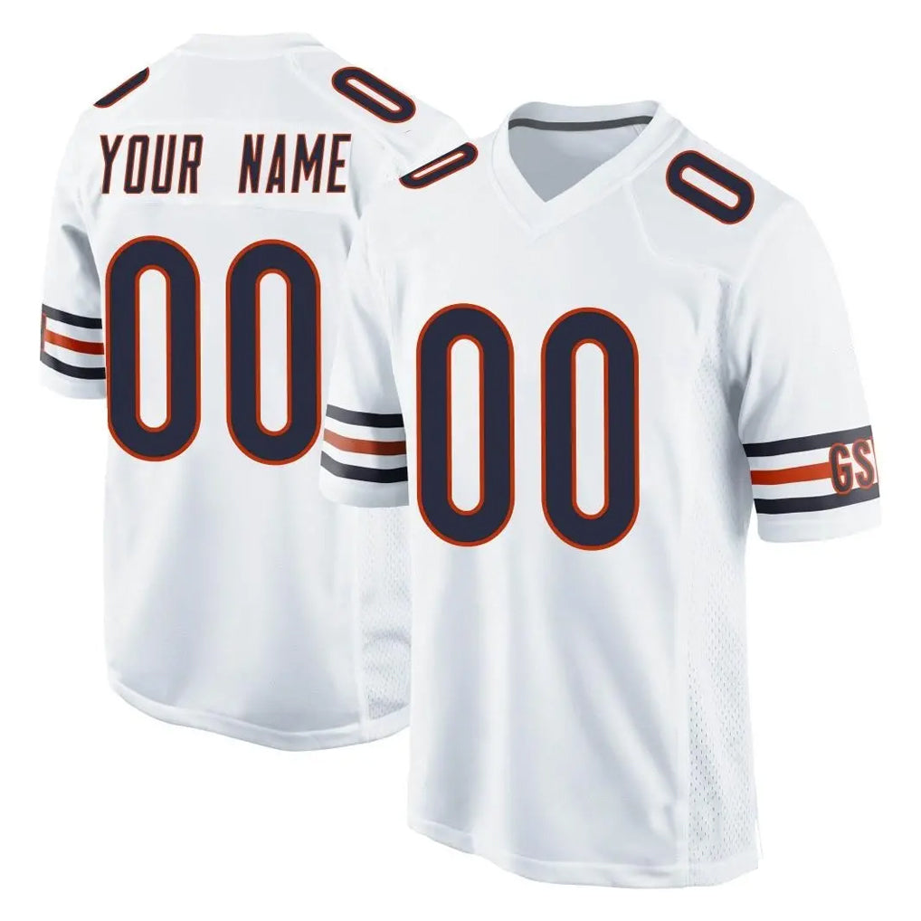 Friene Custom C.Bears White Home Game Any Name & Numbers Stitched Jerseys