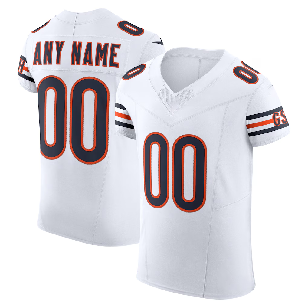 Friene Custom C.Bears White Vapor F.U.S.E. Elite Stitched Jerseys