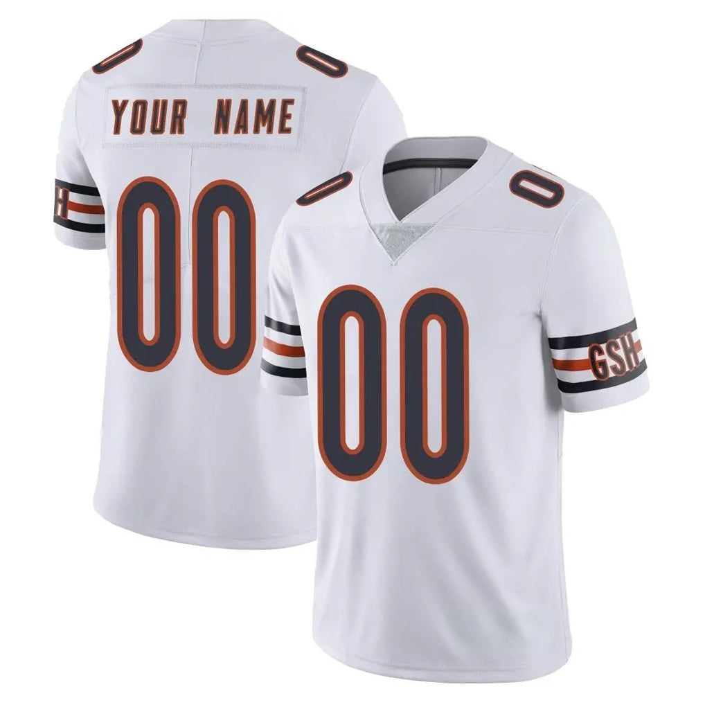 Friene Custom C.Bears White Vapor Untouchable Limited Home Game Any Name & Numbers Stitched Jerseys