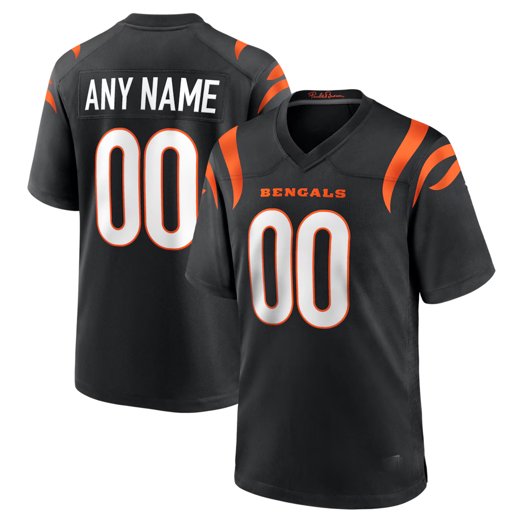 Friene Custom C.Bengals Black Game Stitched Jerseys