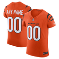 Friene Custom C.Bengals Orange Alternate Vapor F.U.S.E. Elite Stitched Jerseys