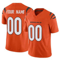 Friene Custom C.Bengals Orange Vapor F.U.S.E. Limited Home Game Any Name & Numbers Stitched Jerseys