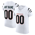 Friene Custom C.Bengals White Vapor F.U.S.E. Elite Stitched Jerseys