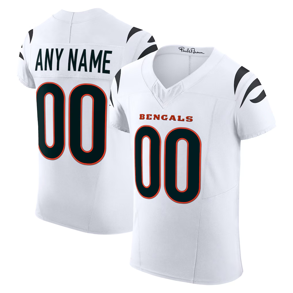 Friene Custom C.Bengals White Vapor F.U.S.E. Elite Stitched Jerseys