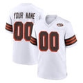 Friene Custom C.Browns White Alternate Home Game Any Name & Numbers Stitched Jerseys