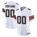 Friene Custom C.Browns White Vapor F.U.S.E. Limited Home Game Any Name & Numbers Stitched Jerseys