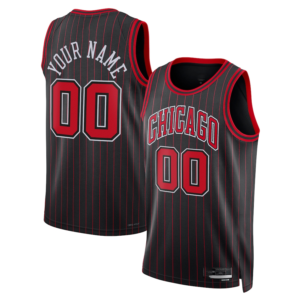 Friene Custom C.Bulls Black Swingman Jerseys - Statement Edition