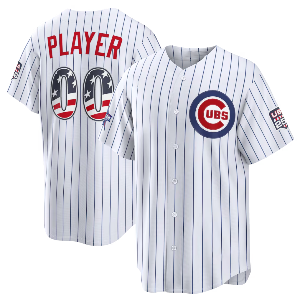 Friene Custom C.Cubs 2026 All-Star Edition Stars & Stripes White Stadium Jerseys