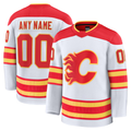 Friene Custom C.Flames White Away Premium Jerseys