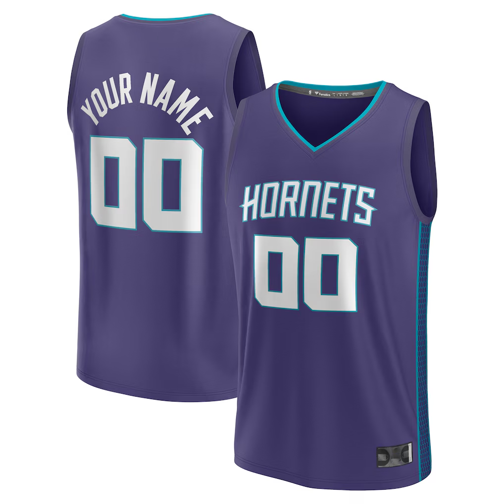 Friene Custom C.Hornets Purple Fast Break Jerseys - Statement Edition