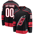 Friene Custom C.Hurricanes Black Home Breakaway Stitched Jerseys