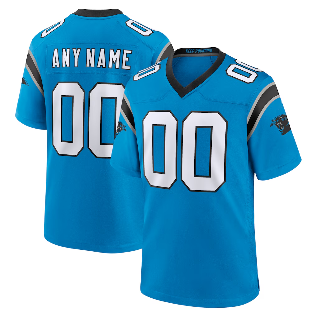 Friene Custom C.Panthers Blue Alternate Game Stitched Jerseys