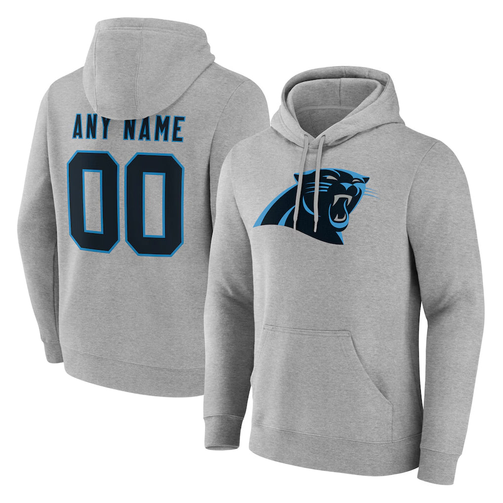 Friene Custom C.Panthers Gray Salute to Service Hoodies Any Name & Numbers Stitched Jerseys