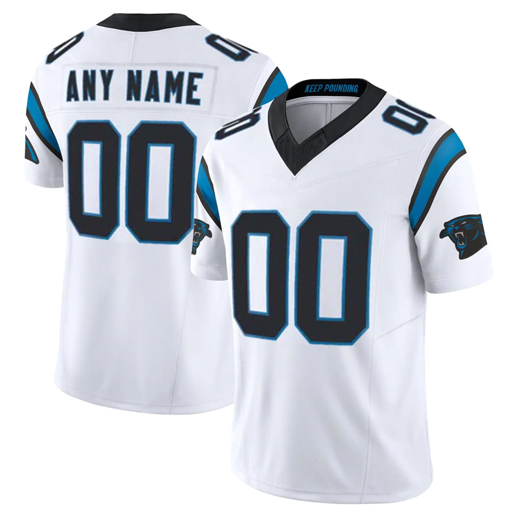 Friene Custom C.Panthers White Vapor F.U.S.E. Limited Home Game Any Name & Numbers Stitched Jerseys