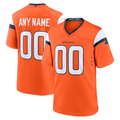 Friene Custom D.Broncos Orange Team Game Stitched Jerseys