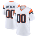 Friene Custom D.Broncos White Game Stitched Jerseys