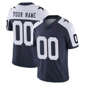Friene Custom D.Cowboys Navy-White Limited Alternate Vapor Untouchable Home Game Any Name & Numbers Stitched Jerseys