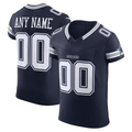 Friene Custom D.Cowboys Navy Vapor F.U.S.E. Elite Custom Stitched Jerseys