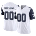 Friene Custom D.Cowboys White-Navy Limited Vapor F.U.S.E. Home Game Any Name & Numbers Stitched Jerseys