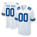Friene Custom D.Cowboys White Home Game Any Name & Numbers Stitched Jerseys