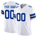 Friene Custom D.Cowboys White Limited Vapor F.U.S.E. Home Game Any Name & Numbers Stitched Jerseys