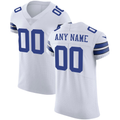 Friene Custom D.Cowboys White Vapor Untouchable Elite Stitched Jerseys