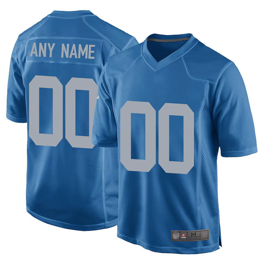 Friene Custom D.Lions Blue Replica Game Alternate Stitched Jerseys
