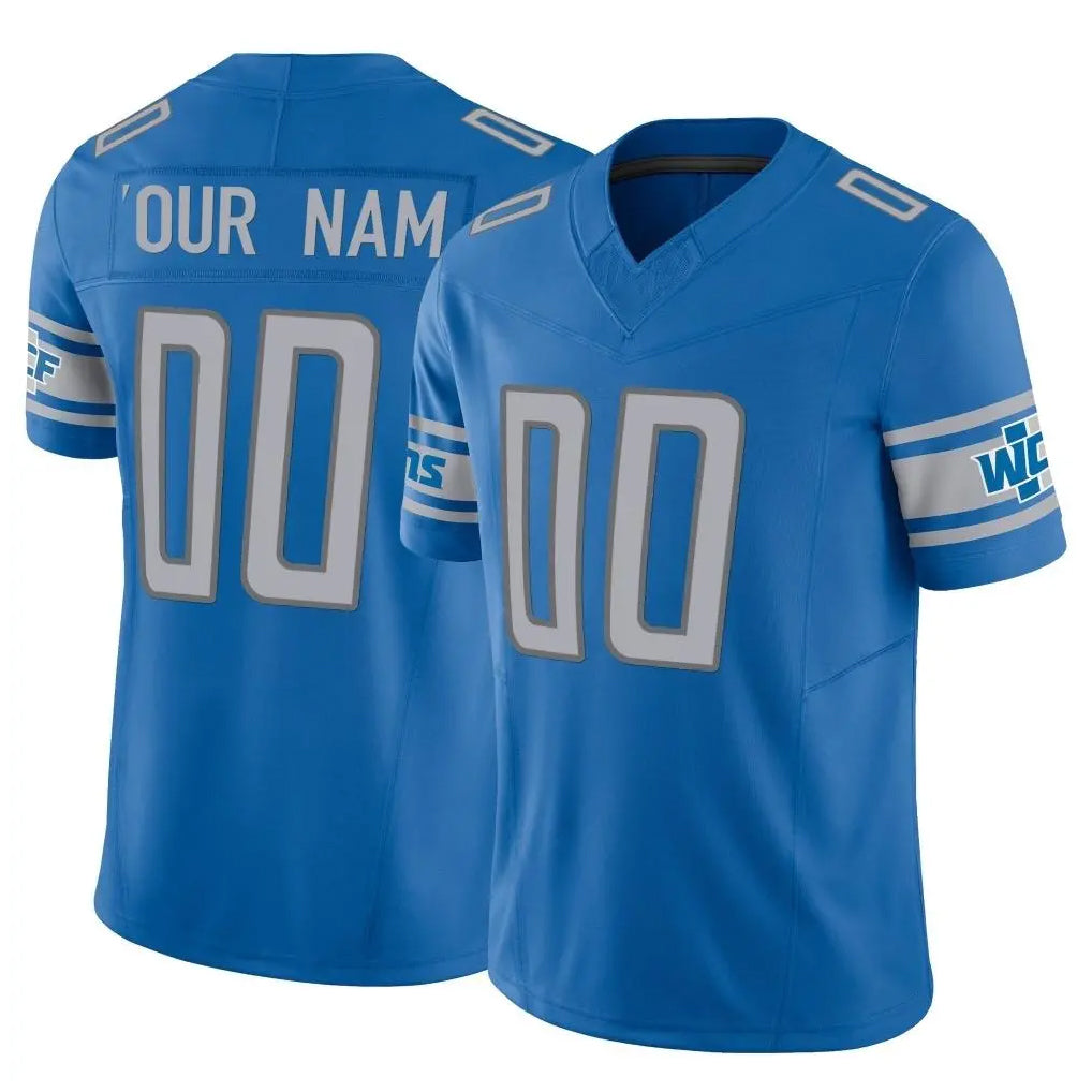 Friene Custom D.Lions Blue Vapor F.U.S.E. Limited Home Game Any Name & Numbers Stitched Jerseys