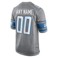 Friene Custom D.Lions Gray Replica Game Stitched Jerseys