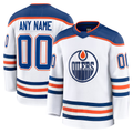 Friene Custom E.Oilers White Away Premium Jerseys