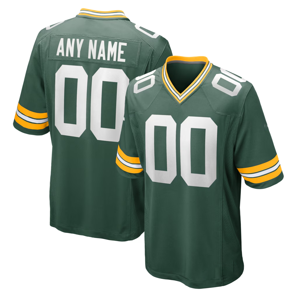 Friene Custom GB.Packers Green Game Stitched Jerseys
