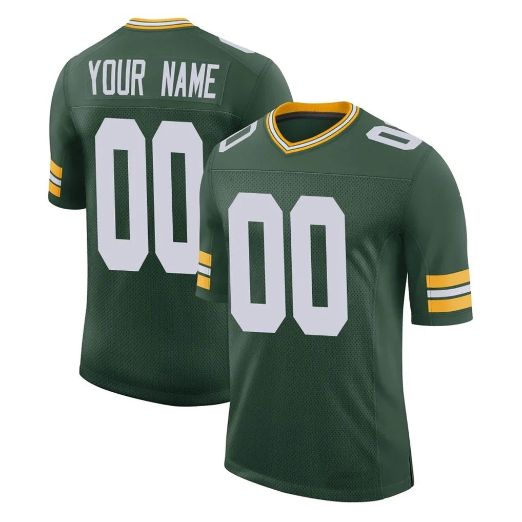 Friene Custom GB.Packers Green Limited Classic Home Game Any Name & Numbers Stitched Jerseys