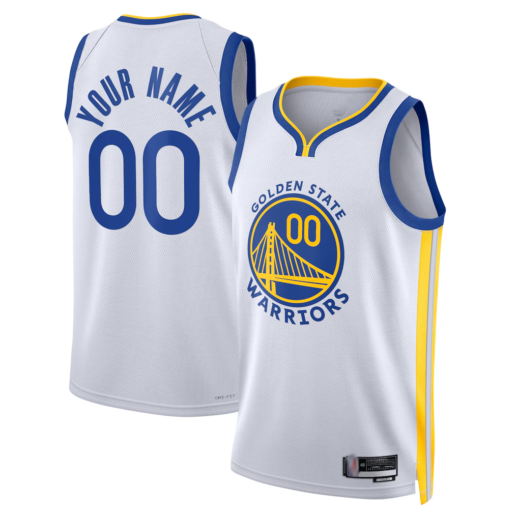 Friene Custom GS.Warriors White Swingman Jerseys - Association Edition
