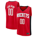 Friene Custom H.Rockets Red Fast Break Stitched Jerseys- Icon Edition