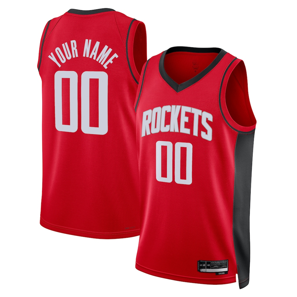 Friene Custom H.Rockets Red Swingman Stitched Jerseys - Icon Edition