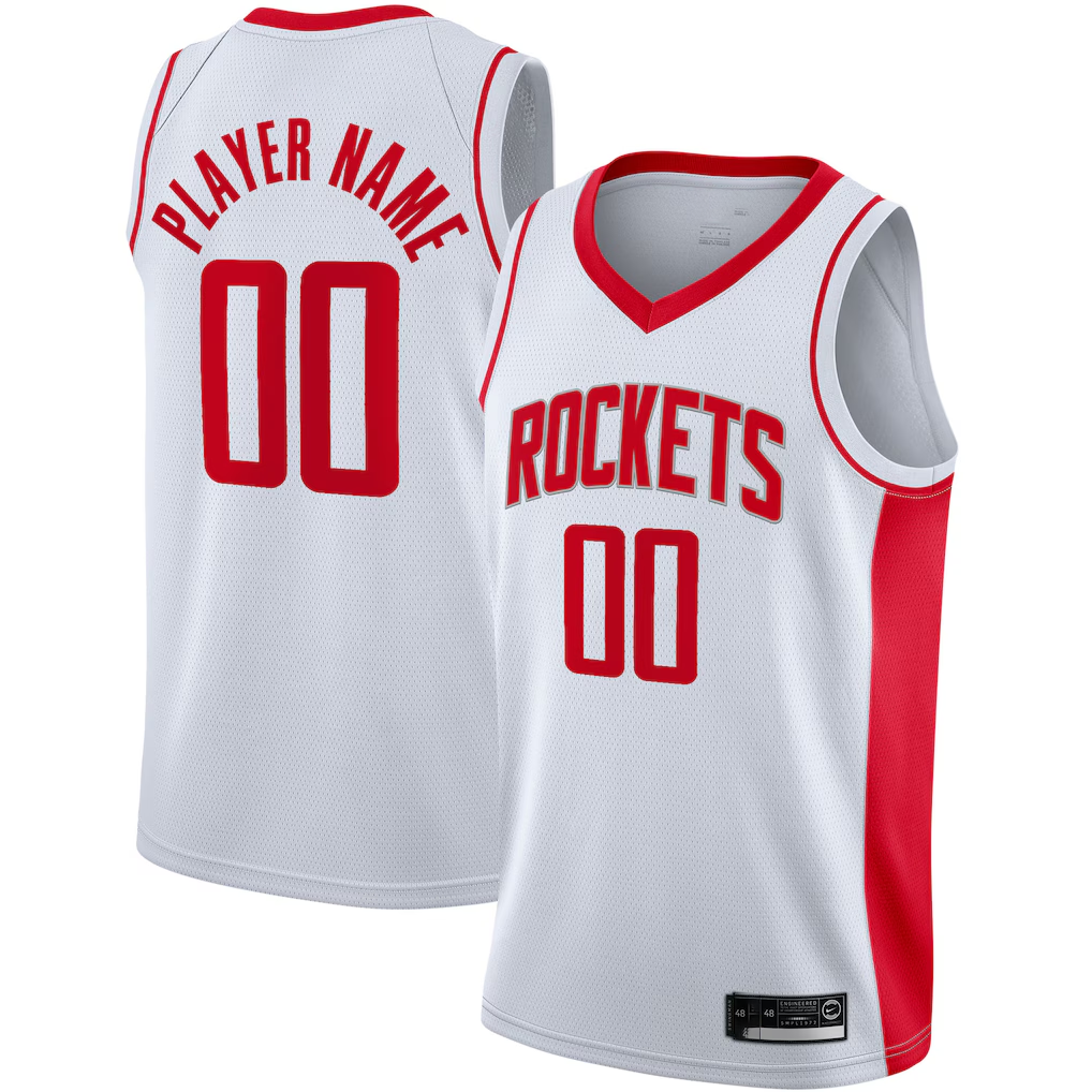 Friene Custom H.Rockets White 202021 Swingman Stitched Jerseys - Association Edition