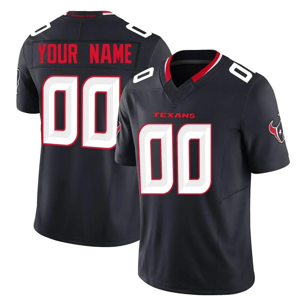 Friene Custom H.Texans Navy Limited Alternate Vapor F.U.S.E. Home Game Any Name & Numbers Stitched Jerseys