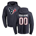 Friene Custom H.Texans Navy Pro Line Pullover Hoodie Limited Game Any Name & Numbers Stitched Jerseys