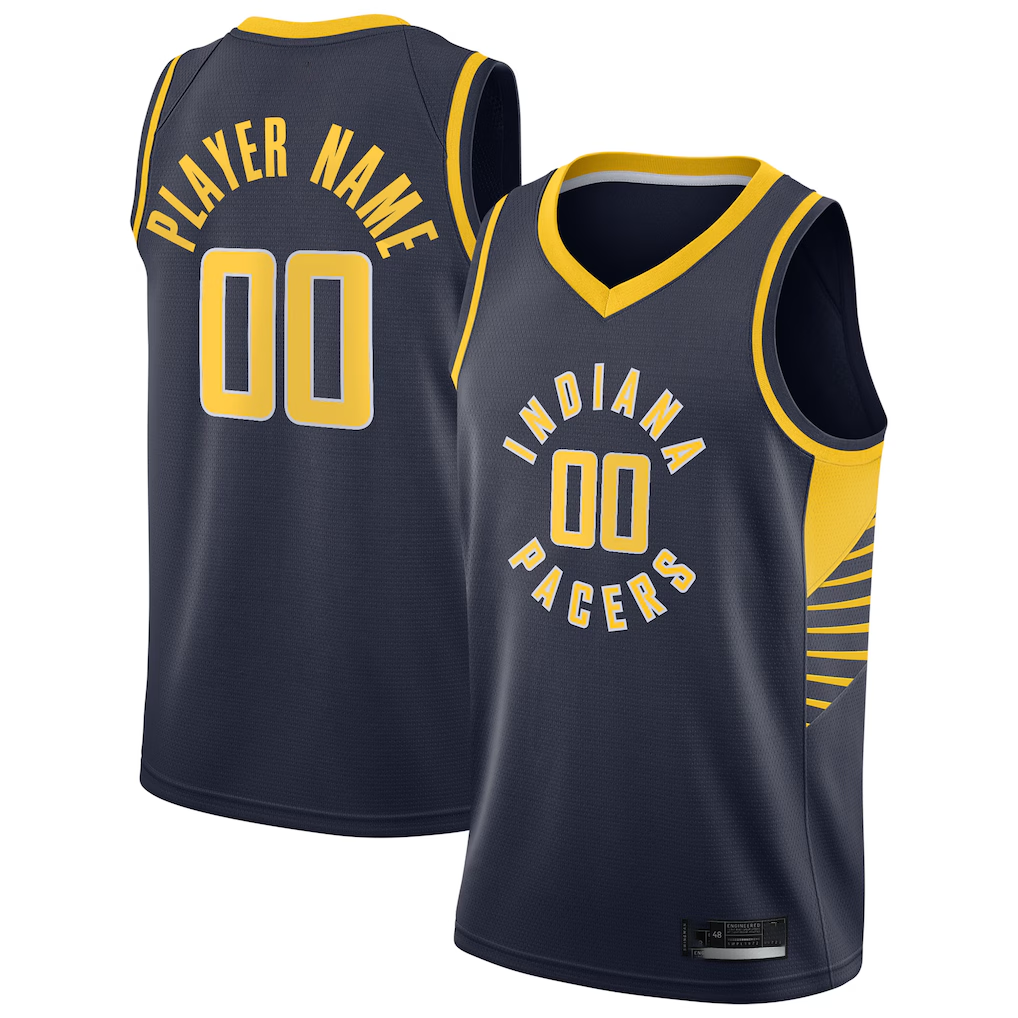 Friene Custom I.Pacers Navy 202021 Swingman Jerseys - Icon Edition
