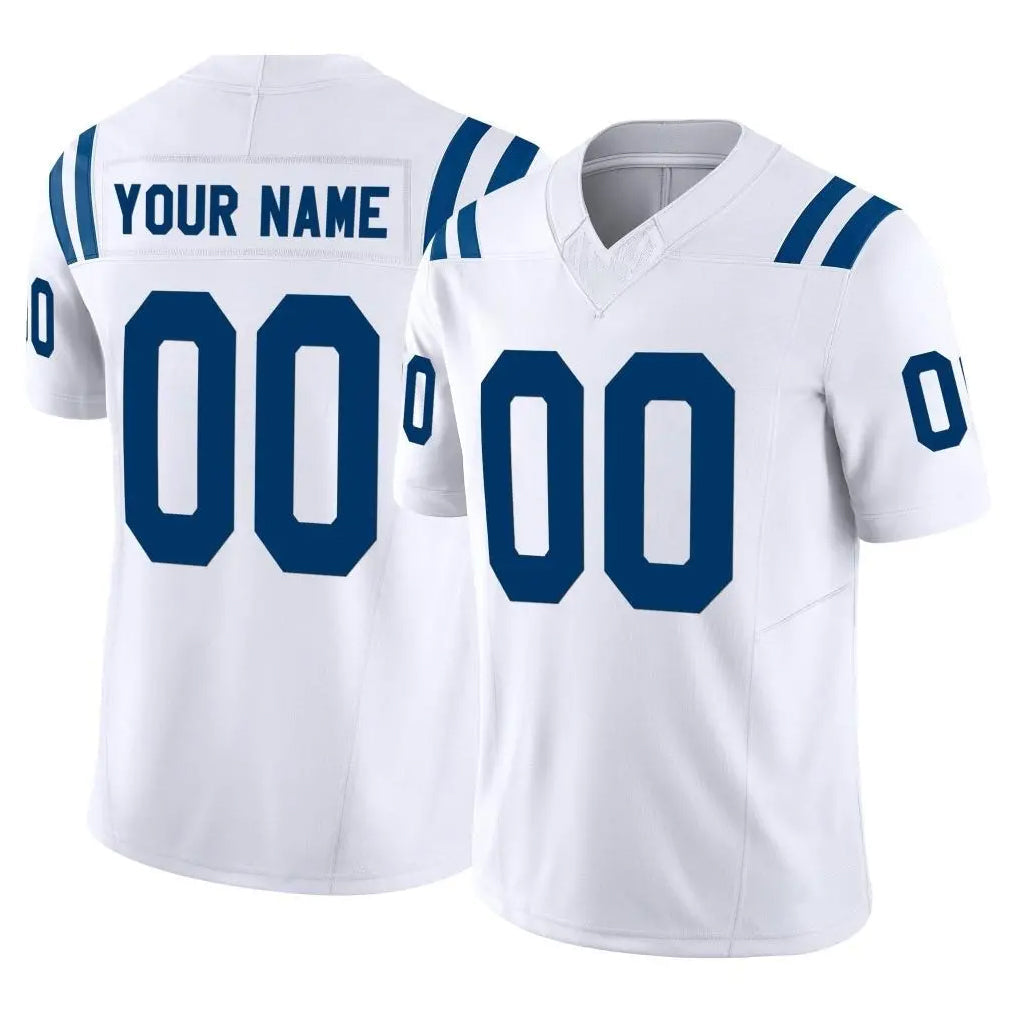 Friene Custom IN.Colts White Limited Vapor F.U.S.E. Home Game Any Name & Numbers Stitched Jerseys