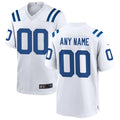 Friene Custom IN.Colts White Replica Home Game Stitched Jerseys