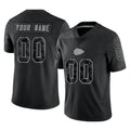 Friene Custom KC.Chiefs Black Limited Reflective Game Any Name & Numbers Stitched Jerseys