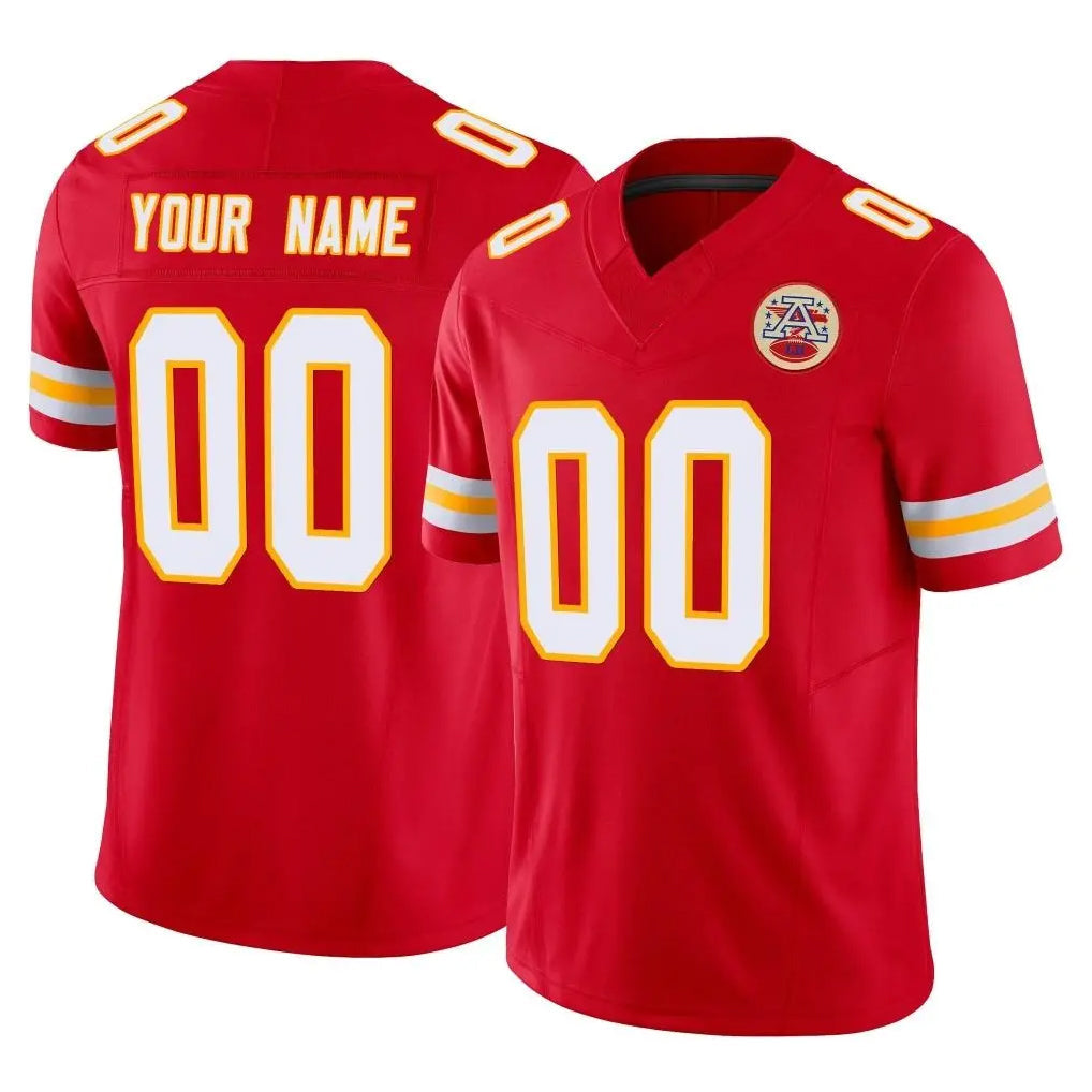 Friene Custom KC.Chiefs Red Limited Vapor F.U.S.E. Home Game Any Name & Numbers Stitched Jerseys